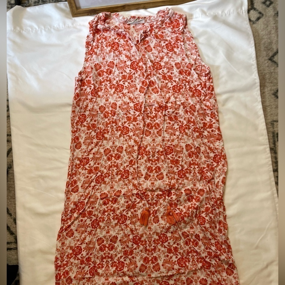 Studio B size XL red and white floral maxi dress - Picture 2 of 8